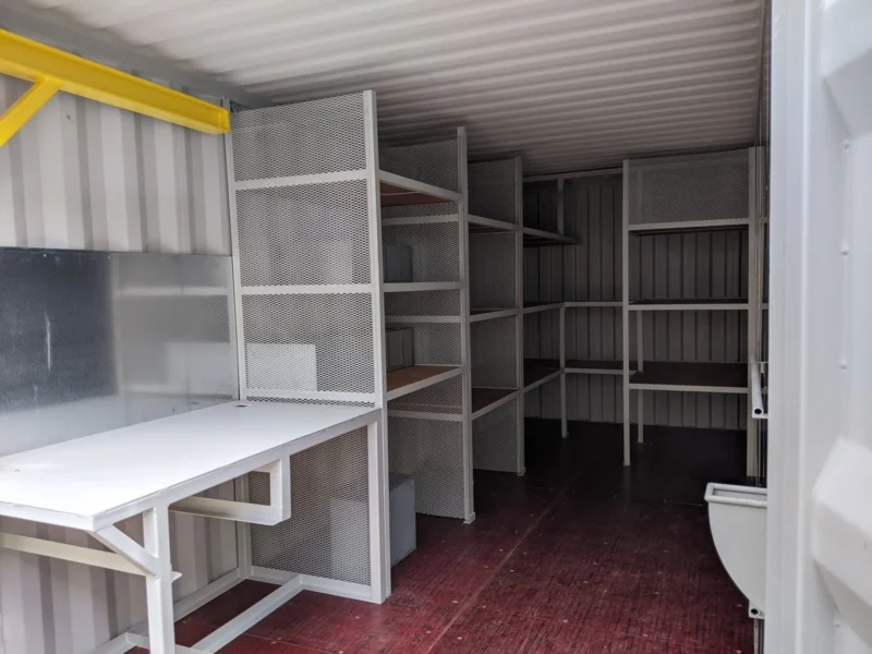 20Ft Workshop Containers With Shelves – Built for Durability and Performance