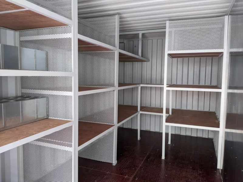 20Ft Workshop Containers With Shelves – Built for Durability and Performance