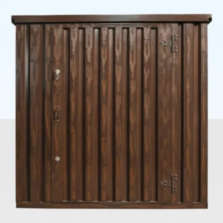 Wood-Effect Flat Packed Storage Container 2M X 2.1M