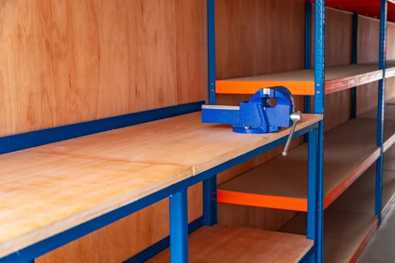 40ft Tunnel Container – Fully Shelved Mobile Workshop