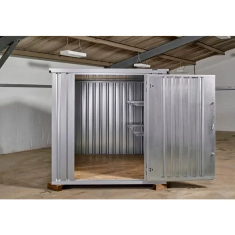 3M X 2.1M Flat Pack Storage Container – Galvanised