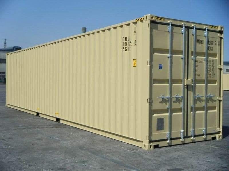 A 40ft container divided into multiple separate compartments