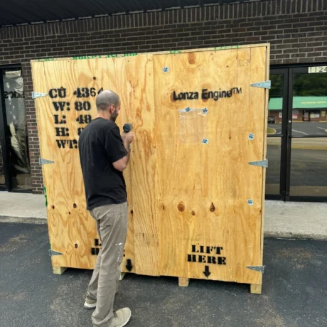 Heavy Duty Wood Shipping Crate – 80″ x 48″ x 82″