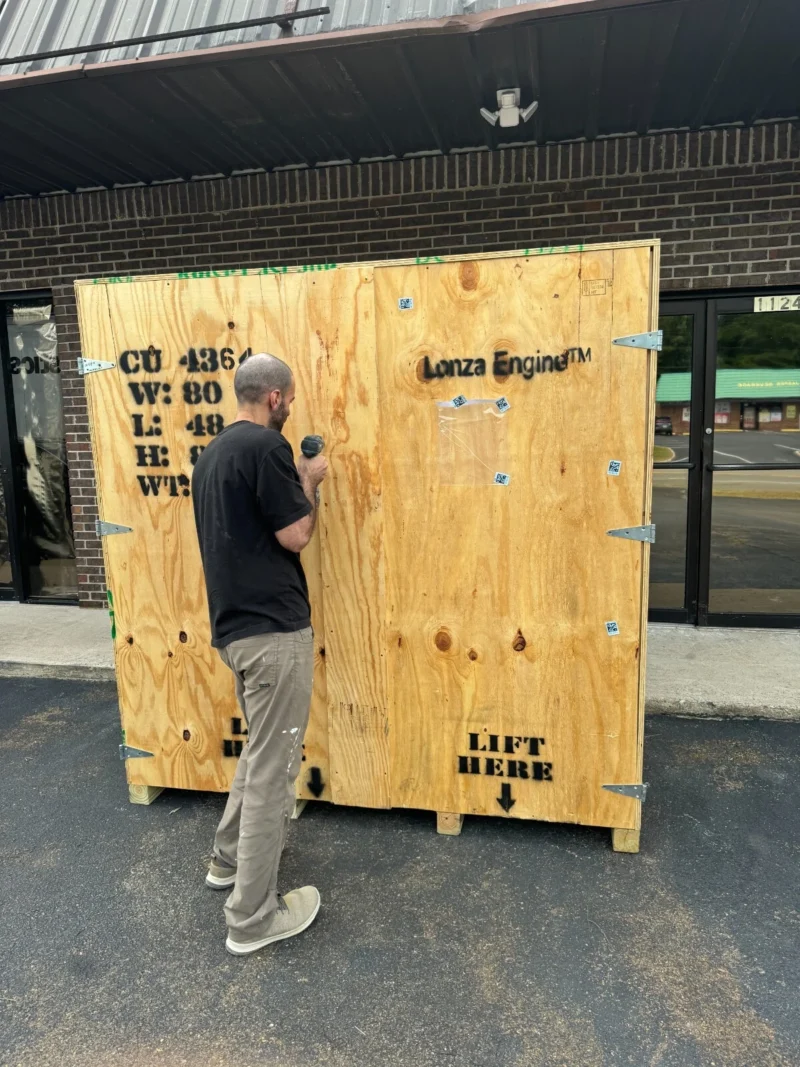 Heavy Duty Wood Shipping Crate – 80″ x 48″ x 82″