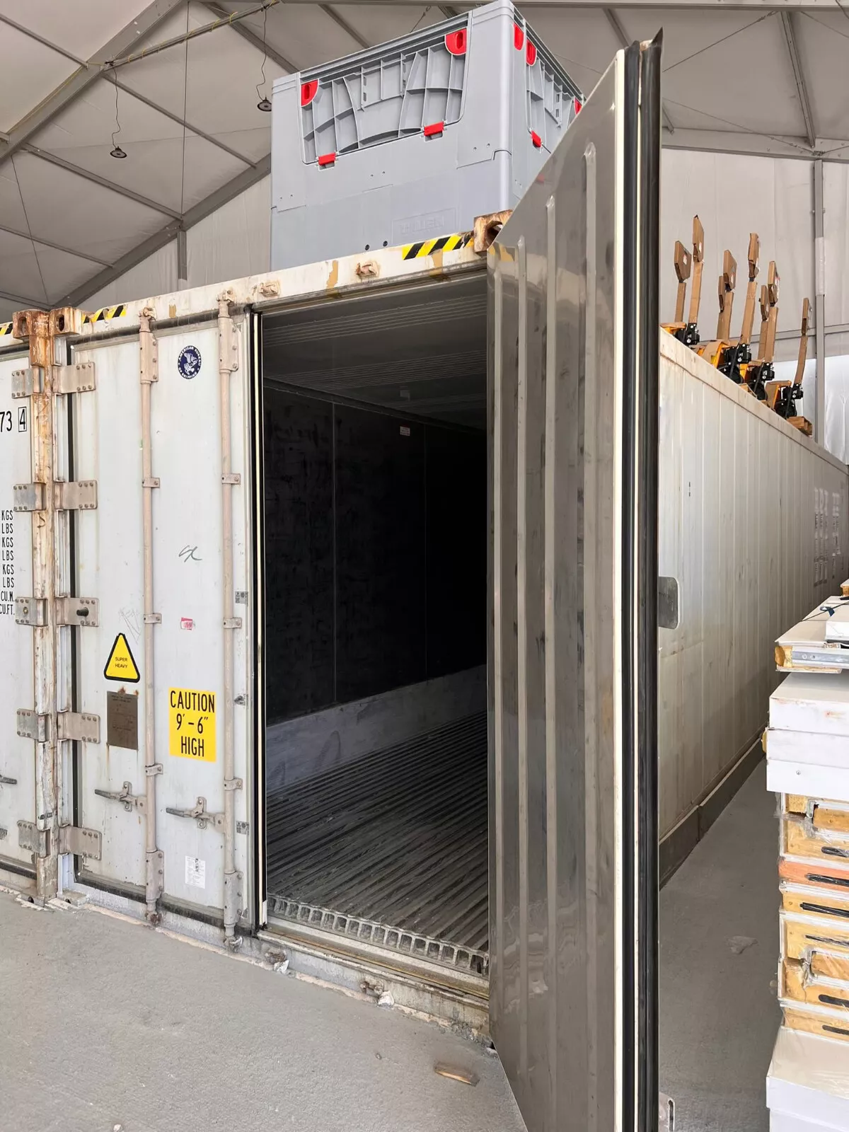 40Ft High Cube Refrigerated Storage Container Carrier Primeline YOM