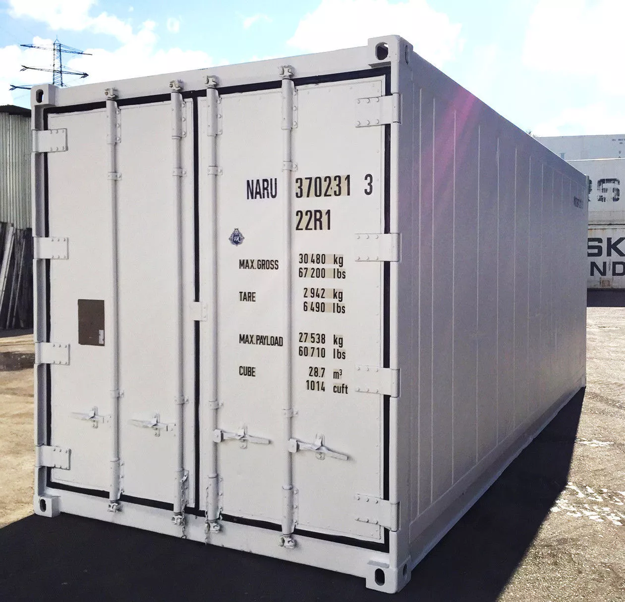 20 Feet Freezer Container Compact Mobile Cold Storage Cell Thermo King / Reefer