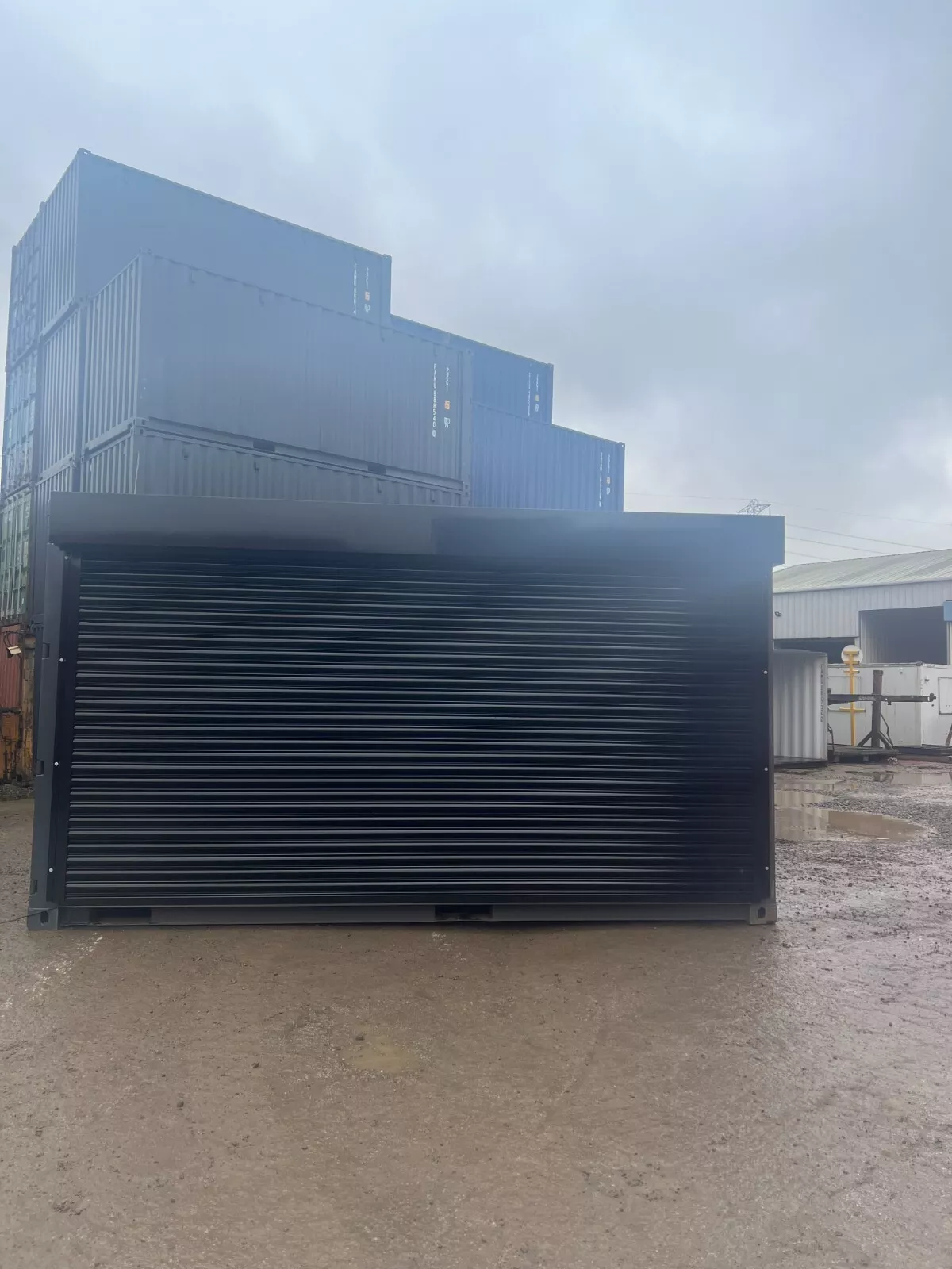 Shipping Container with Electrified Full Roll Up Side Opening