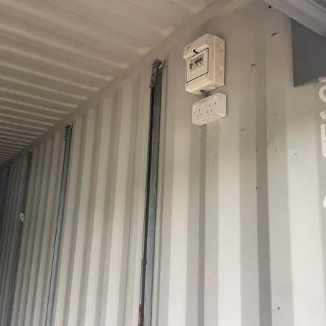 40/8 Shipping Container with Rollup and electrics and lights