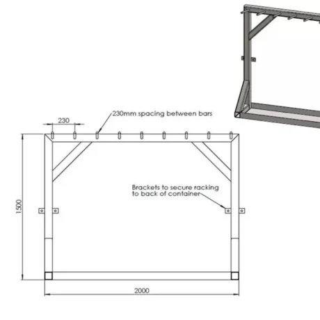10 ft x 8 ft Rigging Loft / Tackle Store / Steel Storage Container Bespoke