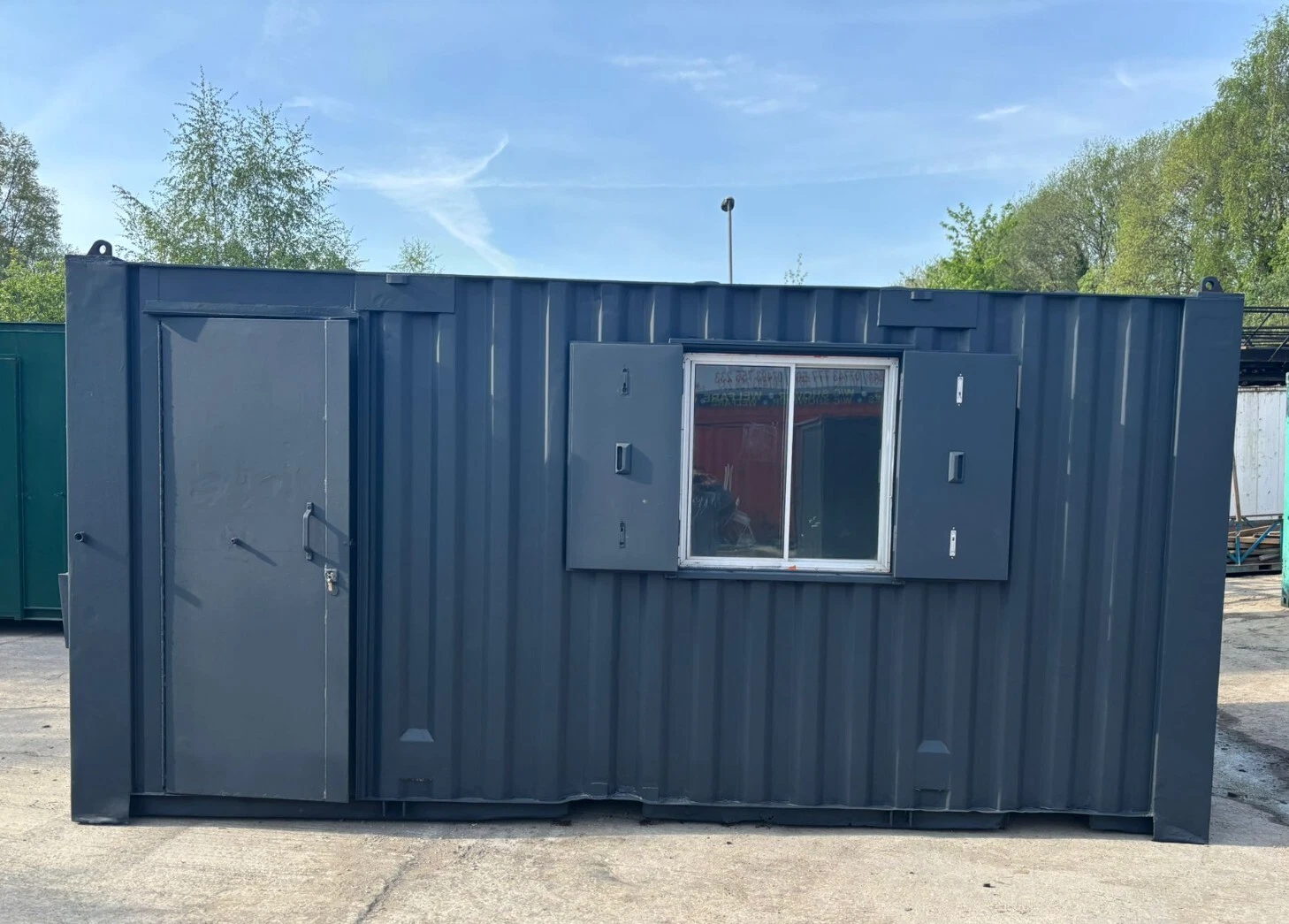 20ft Anti Vandal Office canteen with partition any colour