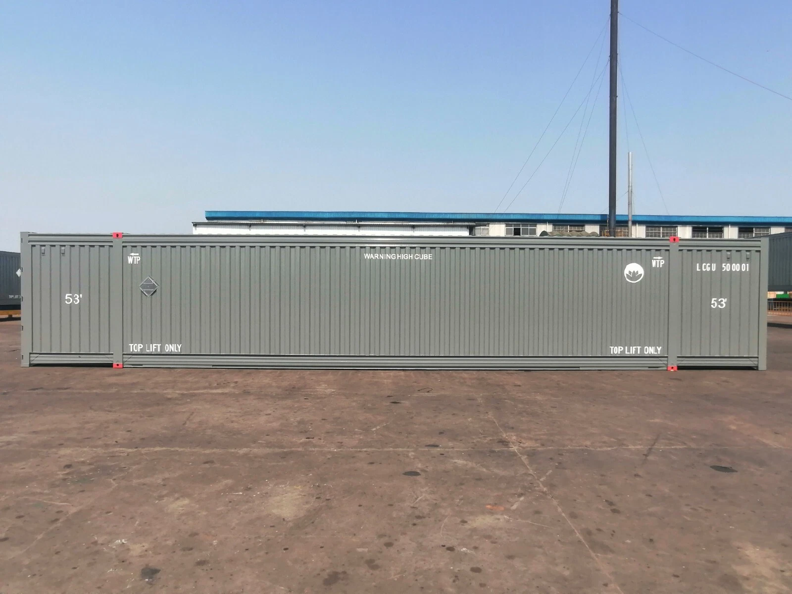 53-foot High Cube Shipping Container – One-Trip