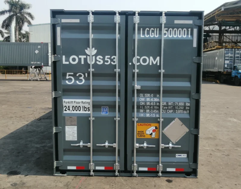 53-foot High Cube Shipping Container – One-Trip