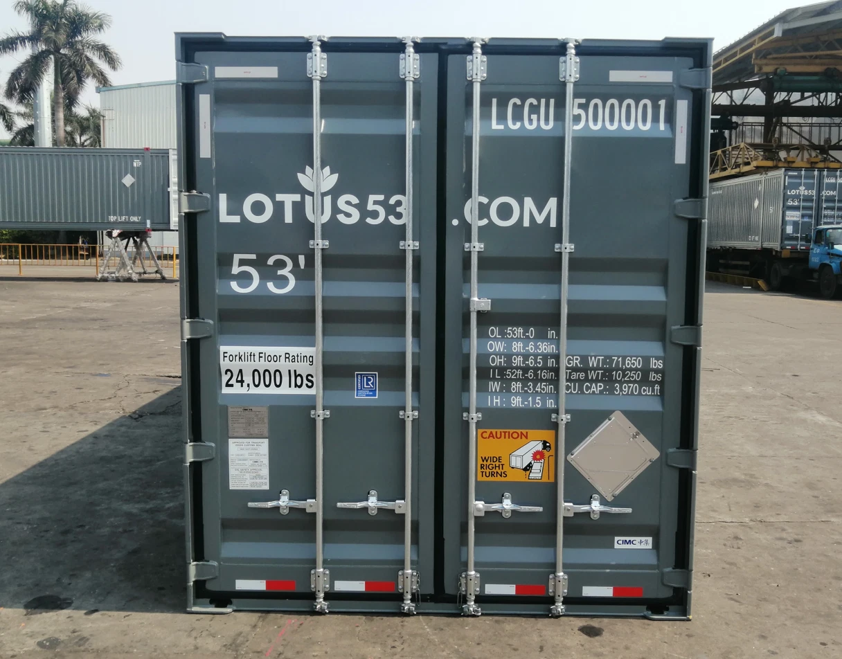 53-foot High Cube Shipping Container – One-Trip